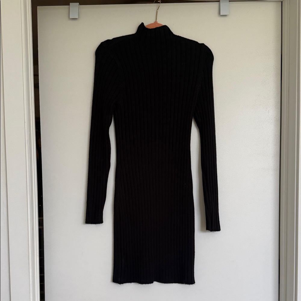 525 America Black Long Sleeve Dress